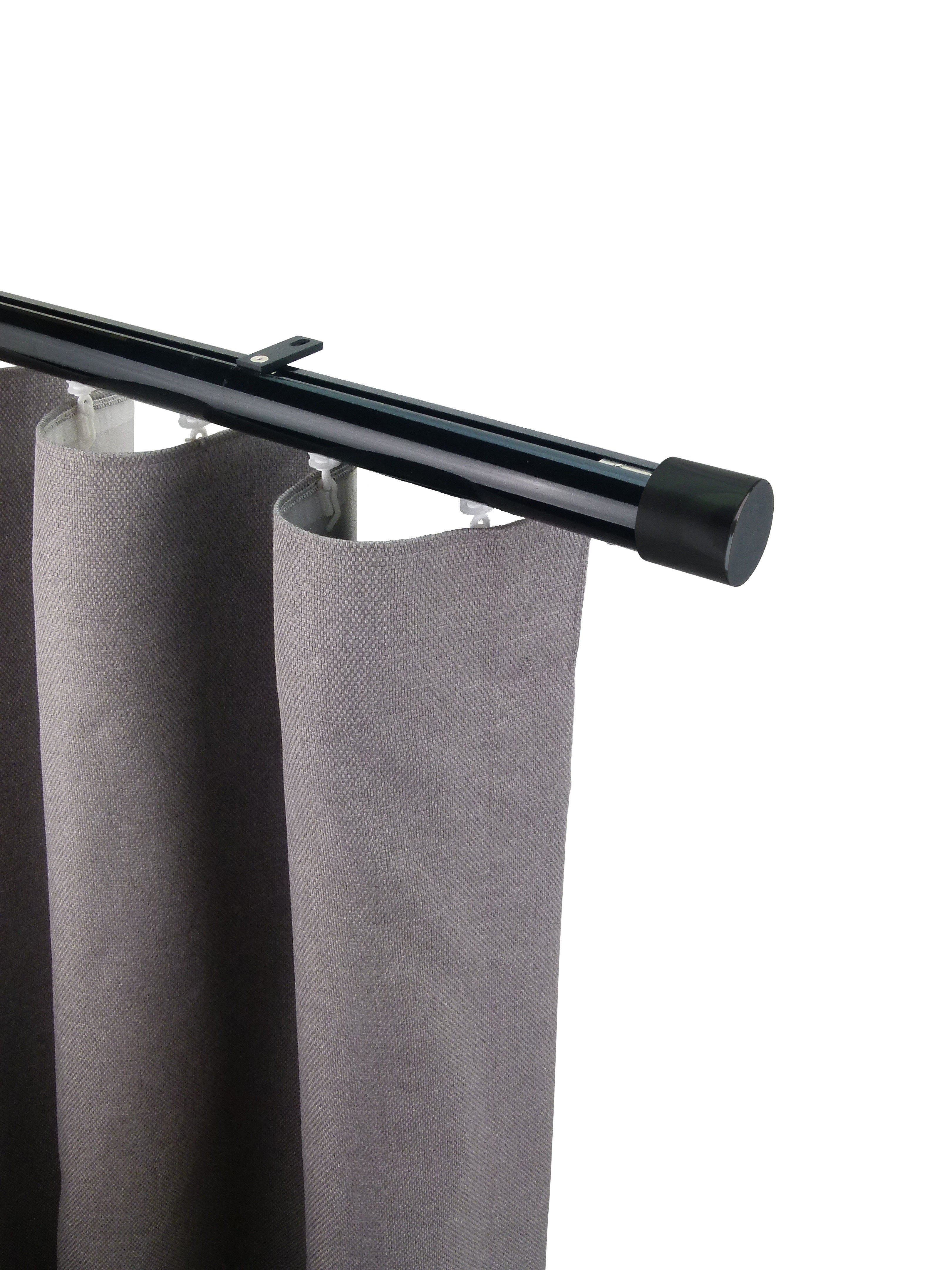 奧胡斯 Aarhus HD35 北歐鄉村系列手動窗簾軌道 單層 黑色