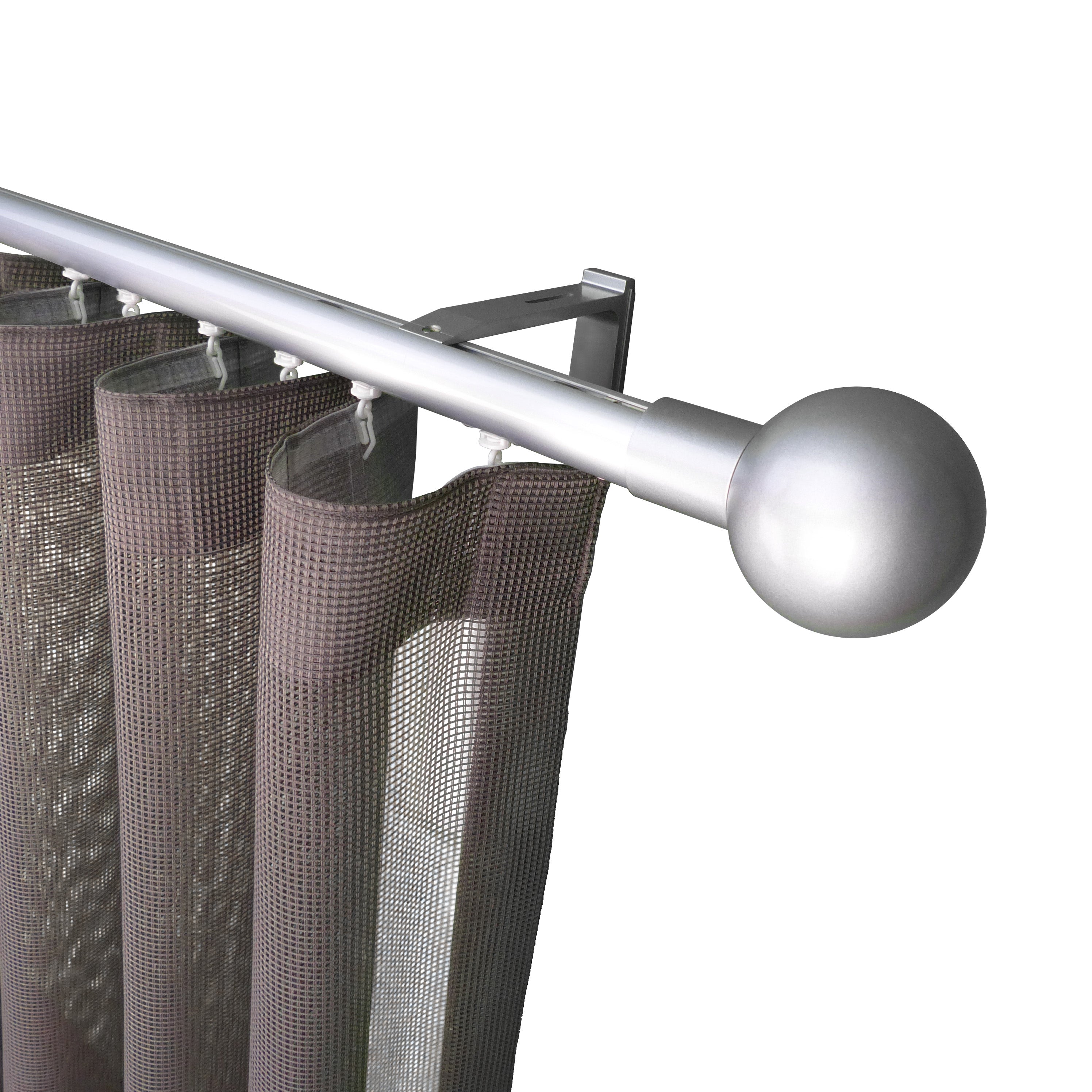 奧胡斯 Aarhus HD35 北歐鄉村系列手動窗簾軌道 單層 鋁本色