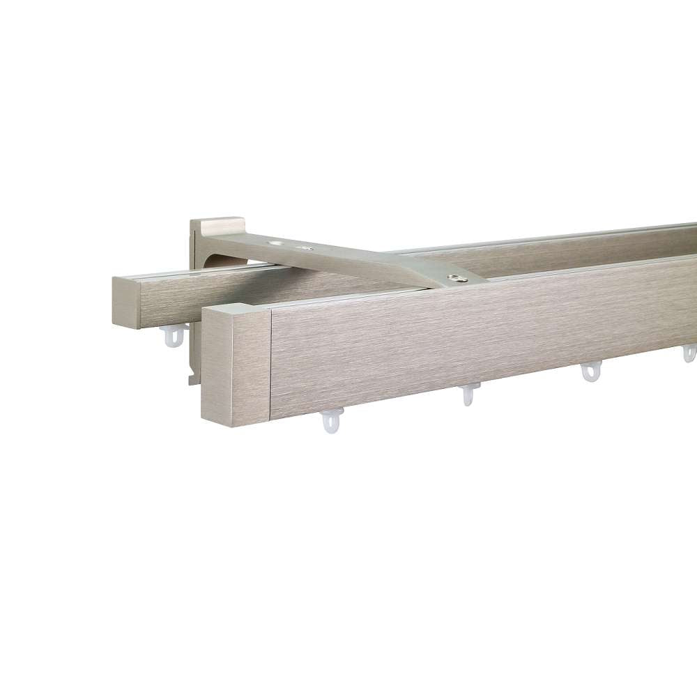 諾奧 Now HD 4018 現代簡約系列手動窗簾軌道 雙層 香檳色