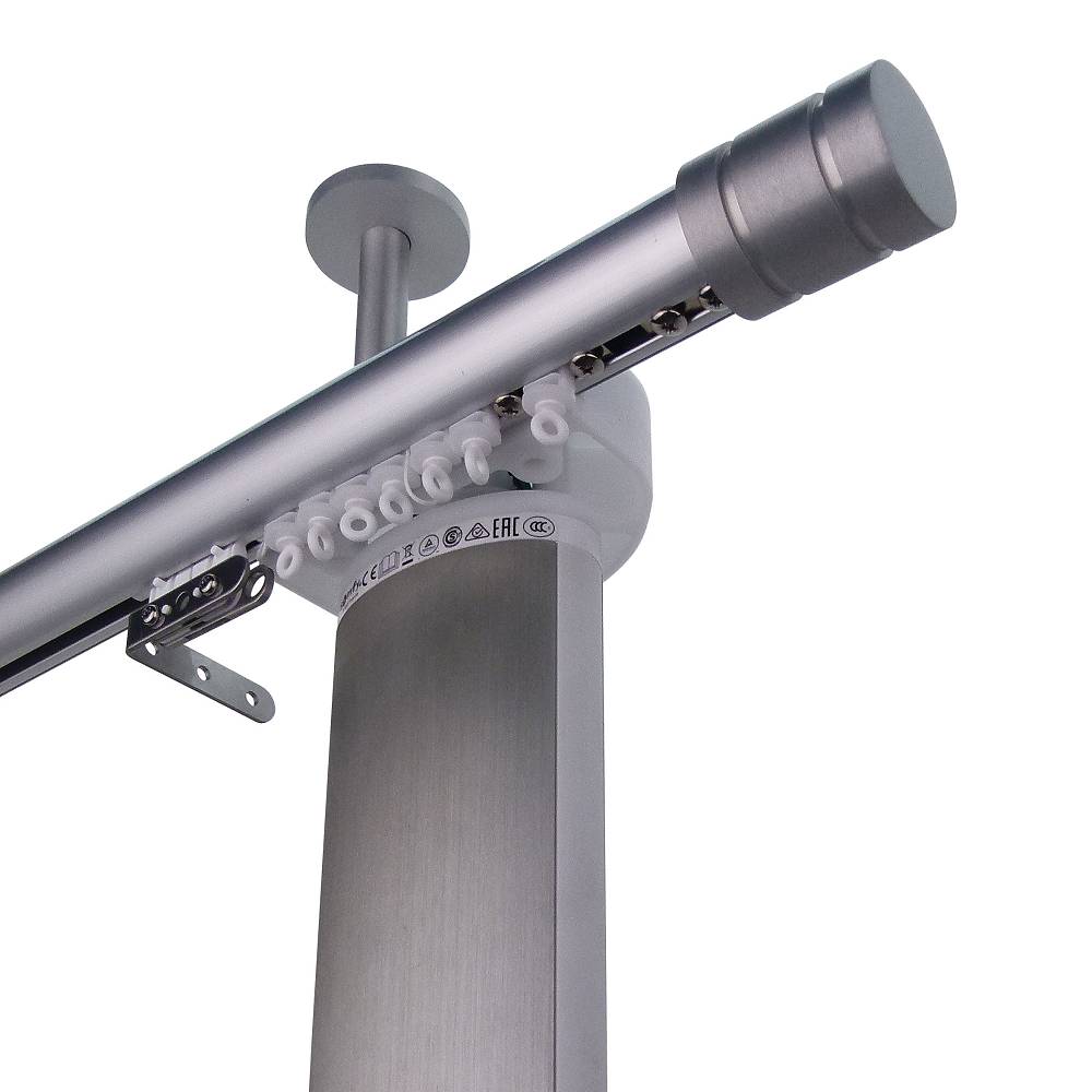 諾奧 Now HD35 現代簡約系列手動窗簾軌道 單層 鋁本色