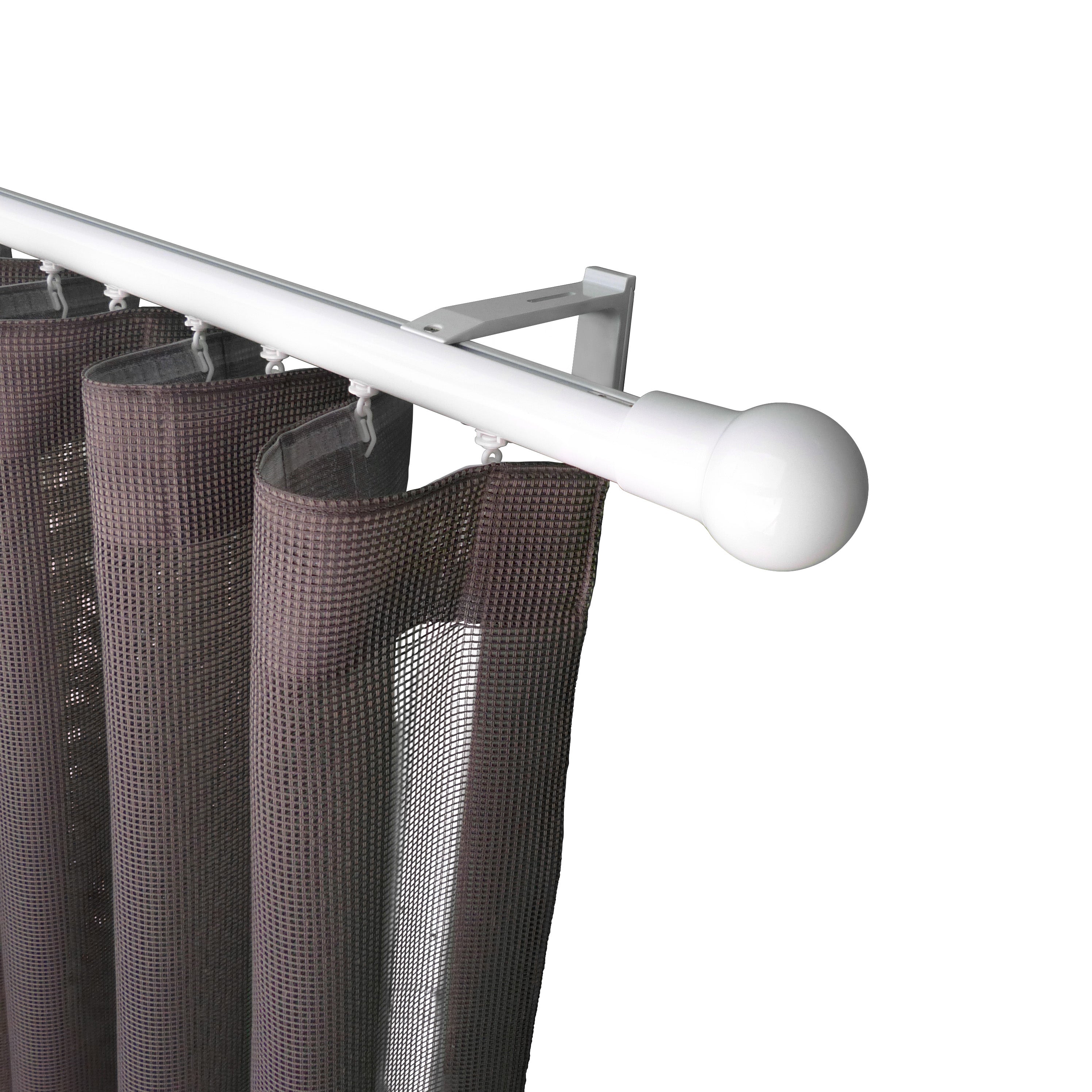 寇沃拉 Kouvola HD35 中期世紀現代系列手動窗簾軌道 單層 白色