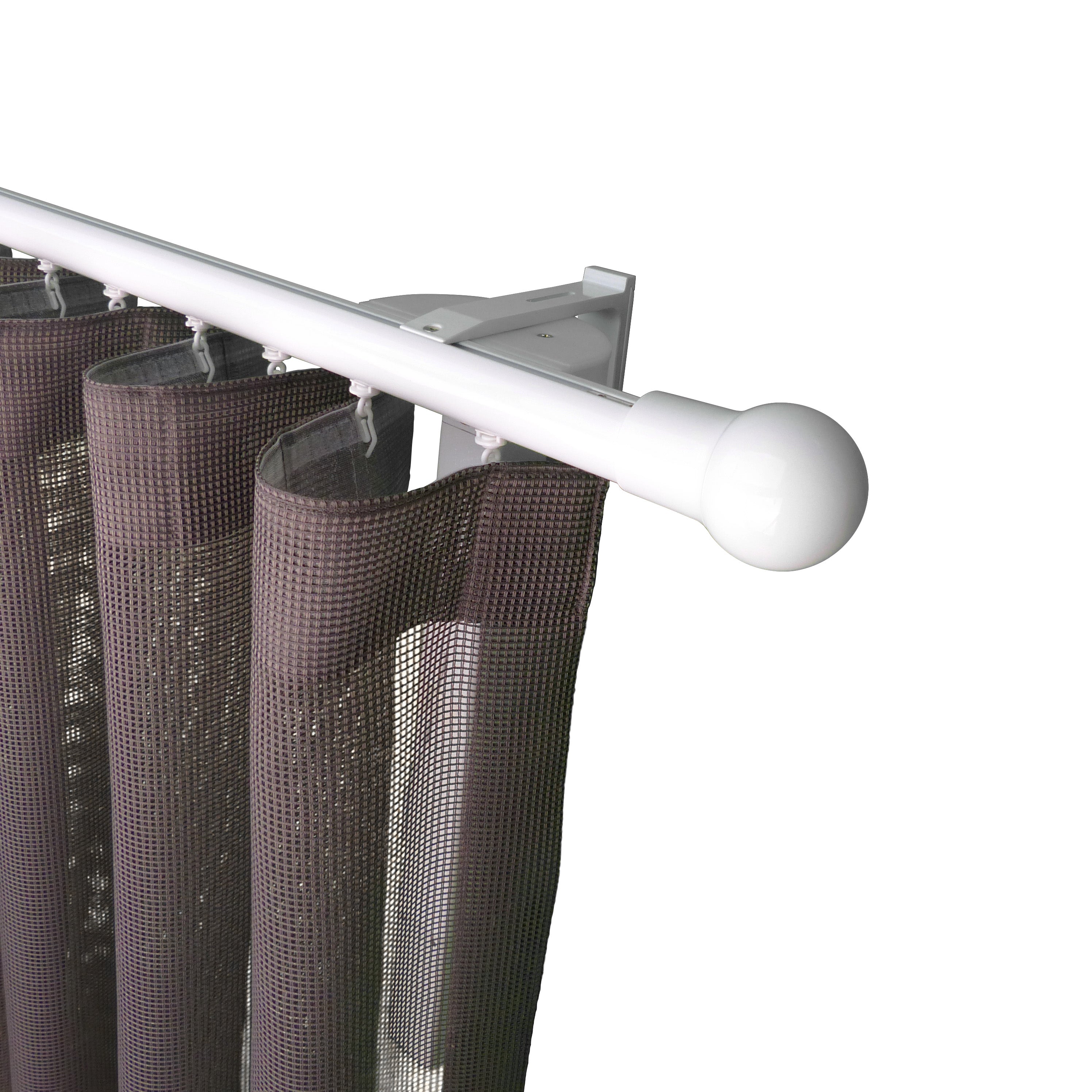 寇沃拉 Kouvola MT35 中期世紀現代系列電動窗簾軌道窗紗組 單層 白色