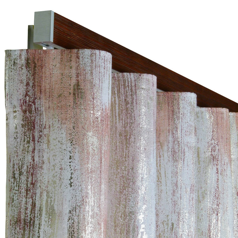 諾奧 Now HD 4025 現代簡約系列手動窗簾軌道 單層 鋼刷深橡木色