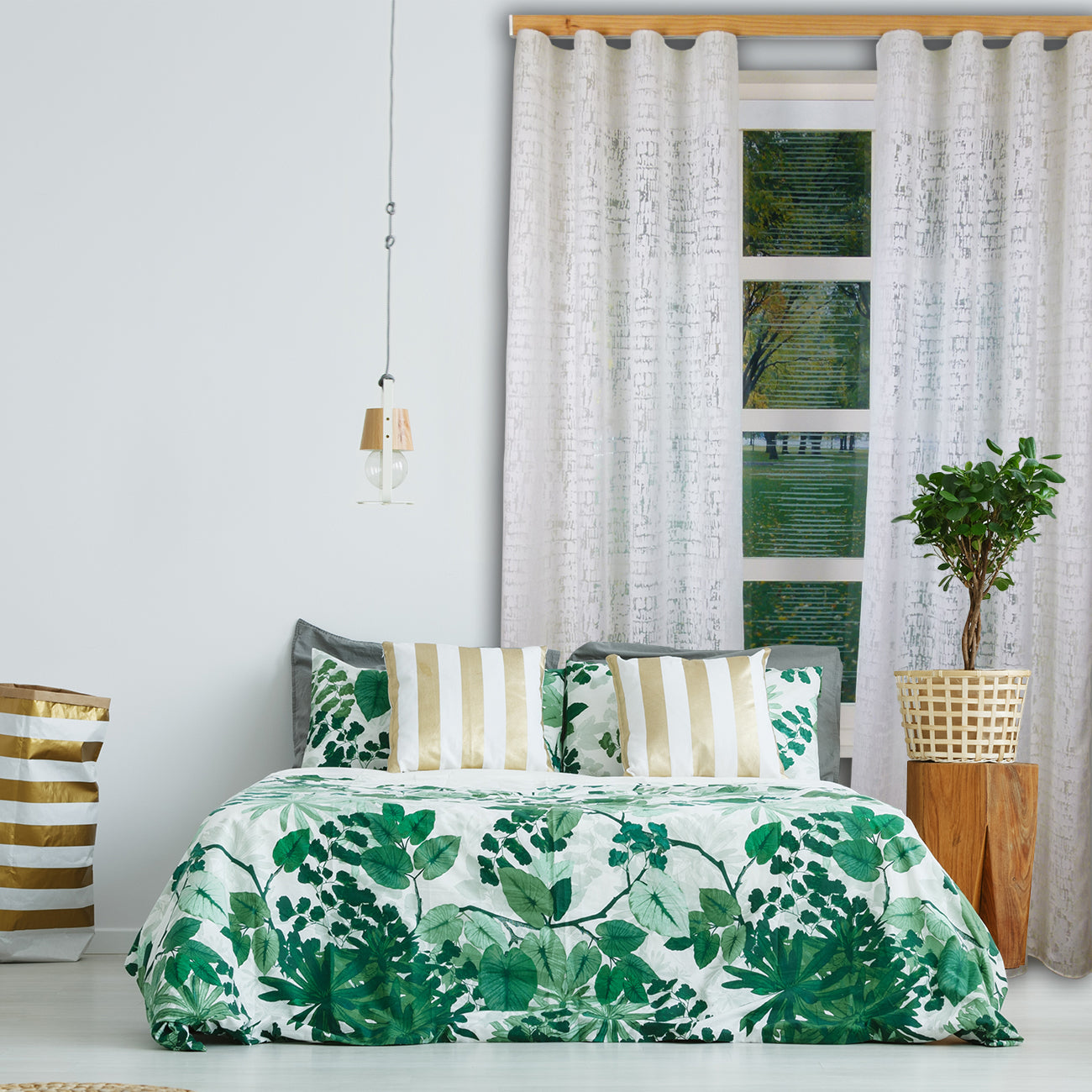 諾奧 Now HD 4025 現代簡約系列手動窗簾軌道 雙層 鋼刷本色