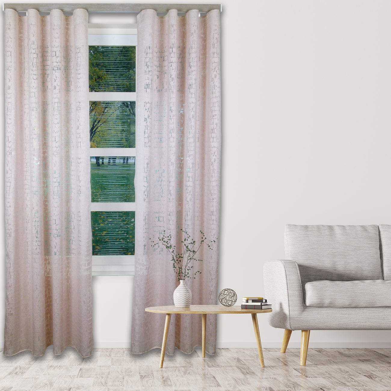 諾奧 Now HD 4025 現代簡約系列手動窗簾軌道 雙層 鋼刷秋香色