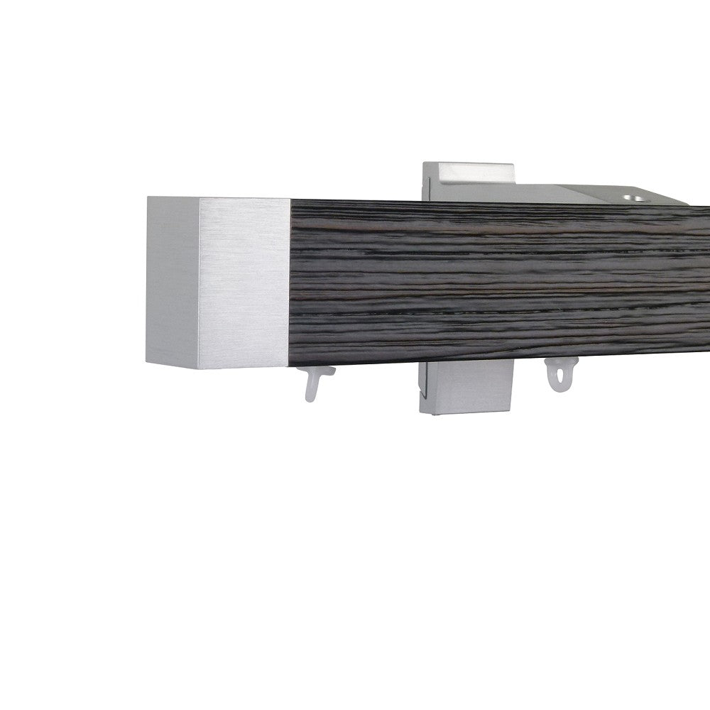 諾奧 Now HD 4025 現代簡約系列手動窗簾軌道 單層 鋼刷黑色