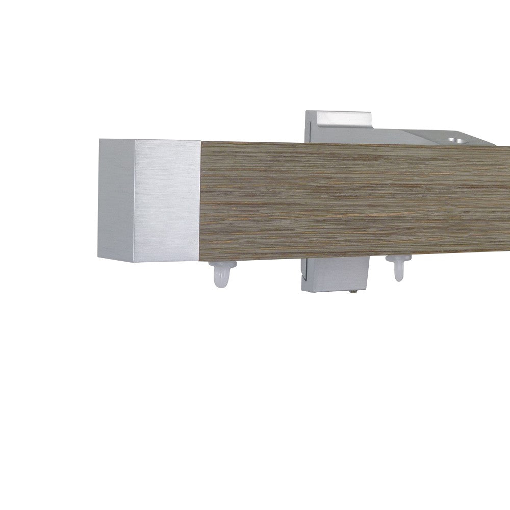 諾奧 Now HD 4025 現代簡約系列手動窗簾軌道 單層 鋼刷漂流木色