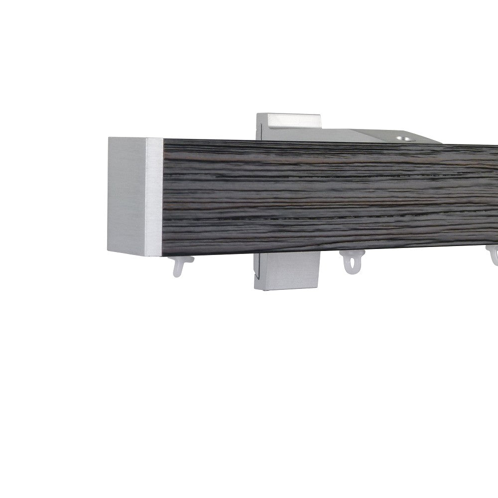 諾奧 Now HD 4025 現代簡約系列手動窗簾軌道 單層 鋼刷黑色