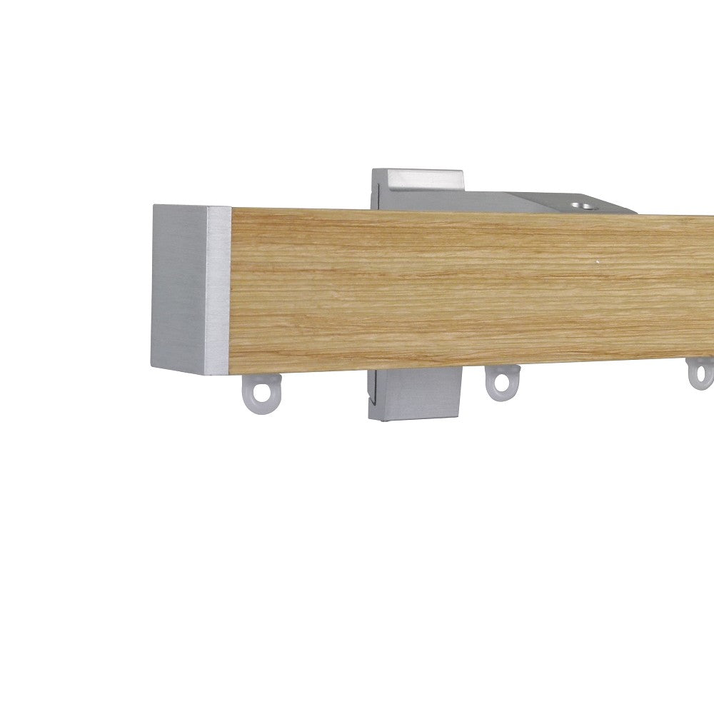 諾奧 Now HD 4025 現代簡約系列手動窗簾軌道 單層 鋼刷本色