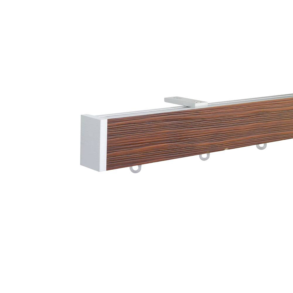 諾奧 Now HD 4025 現代簡約系列手動窗簾軌道 單層 鋼刷深橡木色