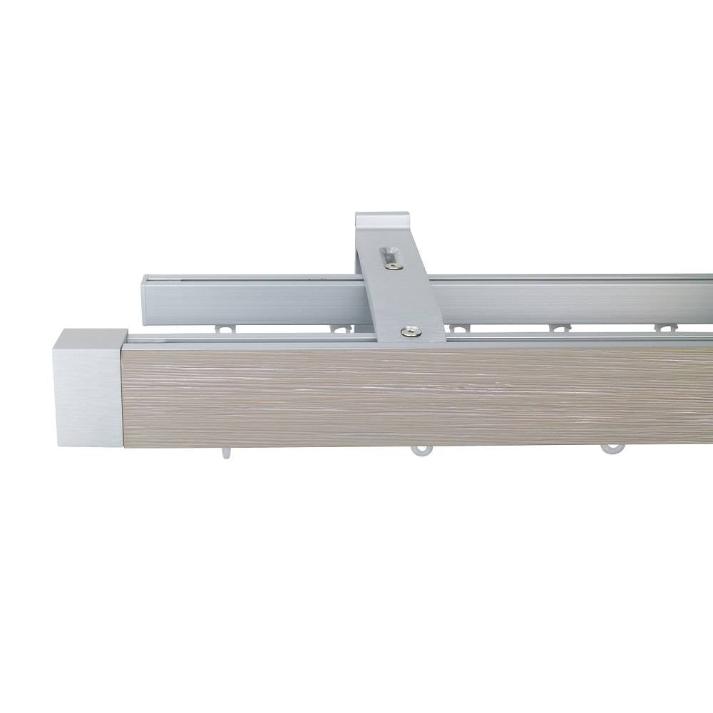 諾奧 Now HD 4025 現代簡約系列手動窗簾軌道 雙層 鋼刷秋香色