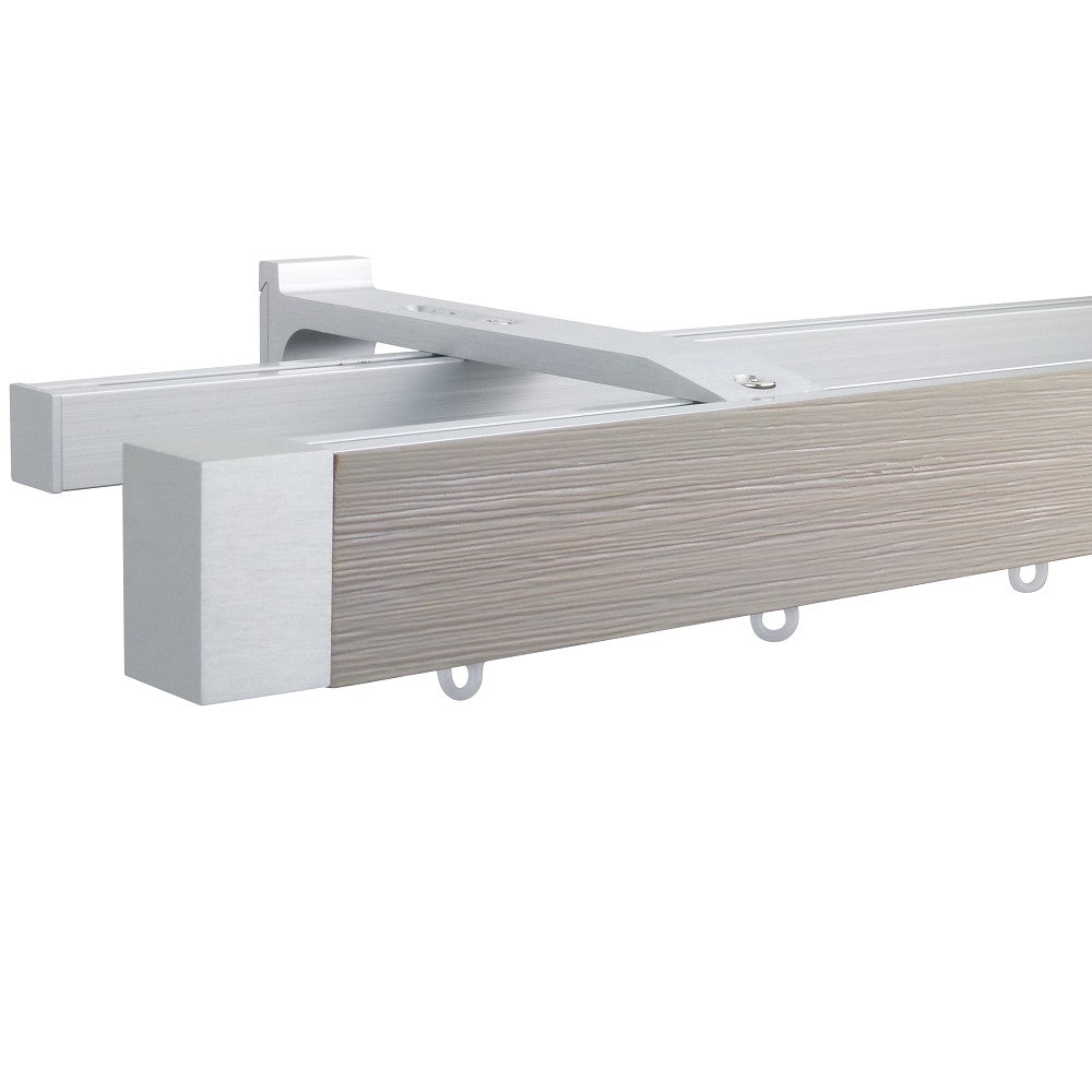 諾奧 Now HD 4025 現代簡約系列手動窗簾軌道 雙層 鋼刷秋香色