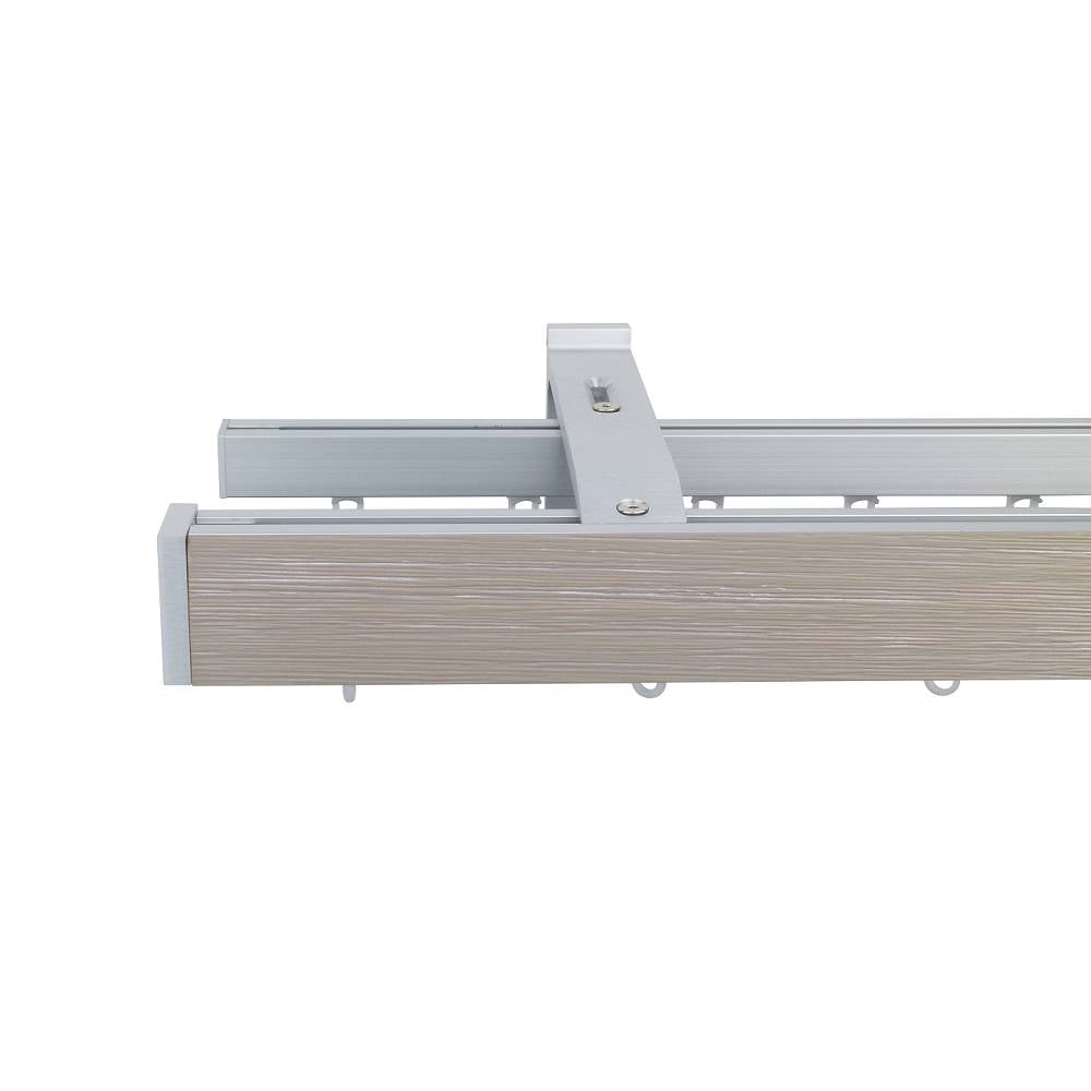 諾奧 Now HD 4025 現代簡約系列手動窗簾軌道 雙層 鋼刷秋香色