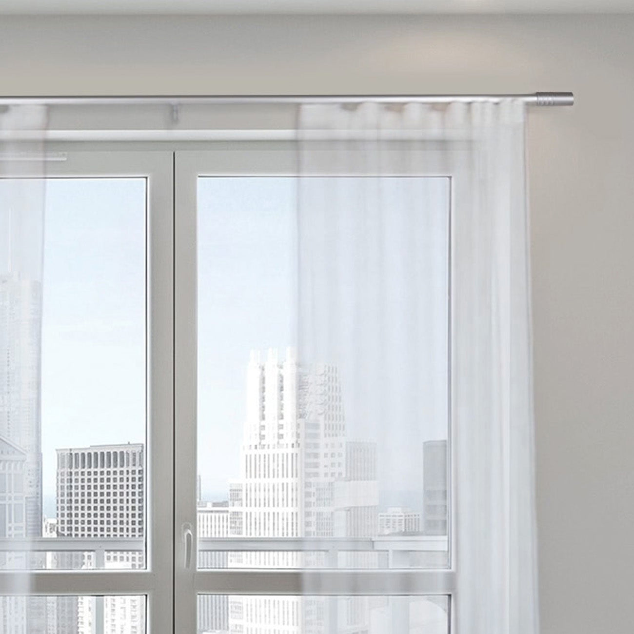 諾奧 Now MT35 現代簡約系列電動窗簾軌道 單層 鋁本色