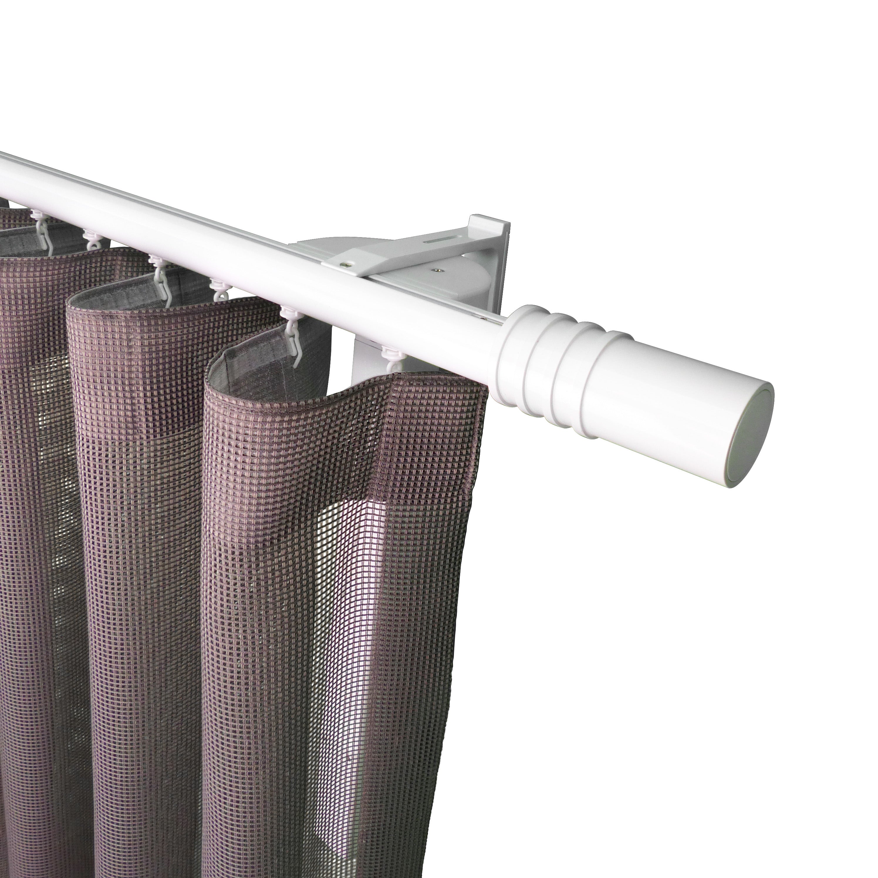 諾奧 Now MT35 現代簡約系列電動窗簾軌道窗紗組 單層 白色