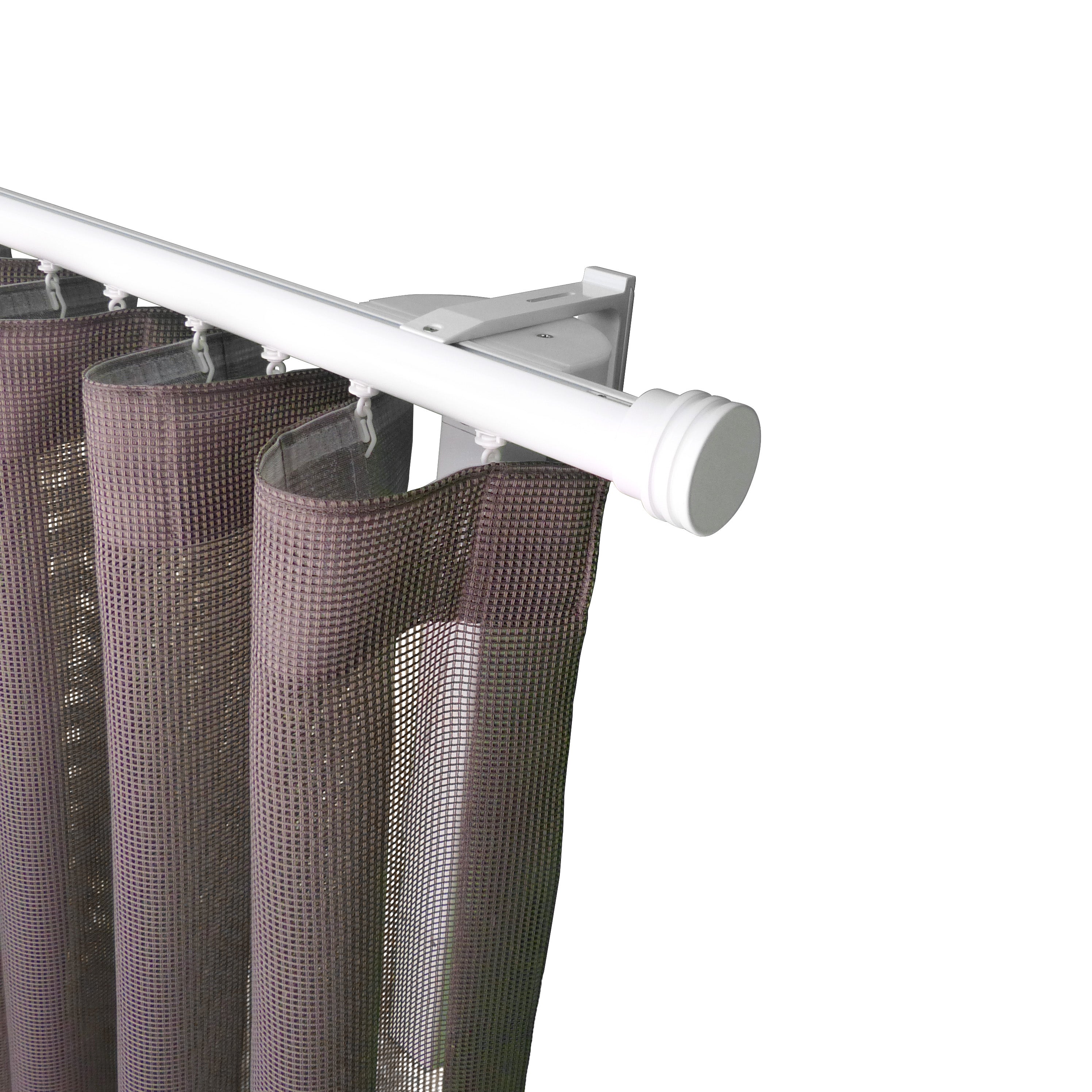 諾奧 Now MT35 現代簡約系列電動窗簾軌道窗紗組 單層 白色