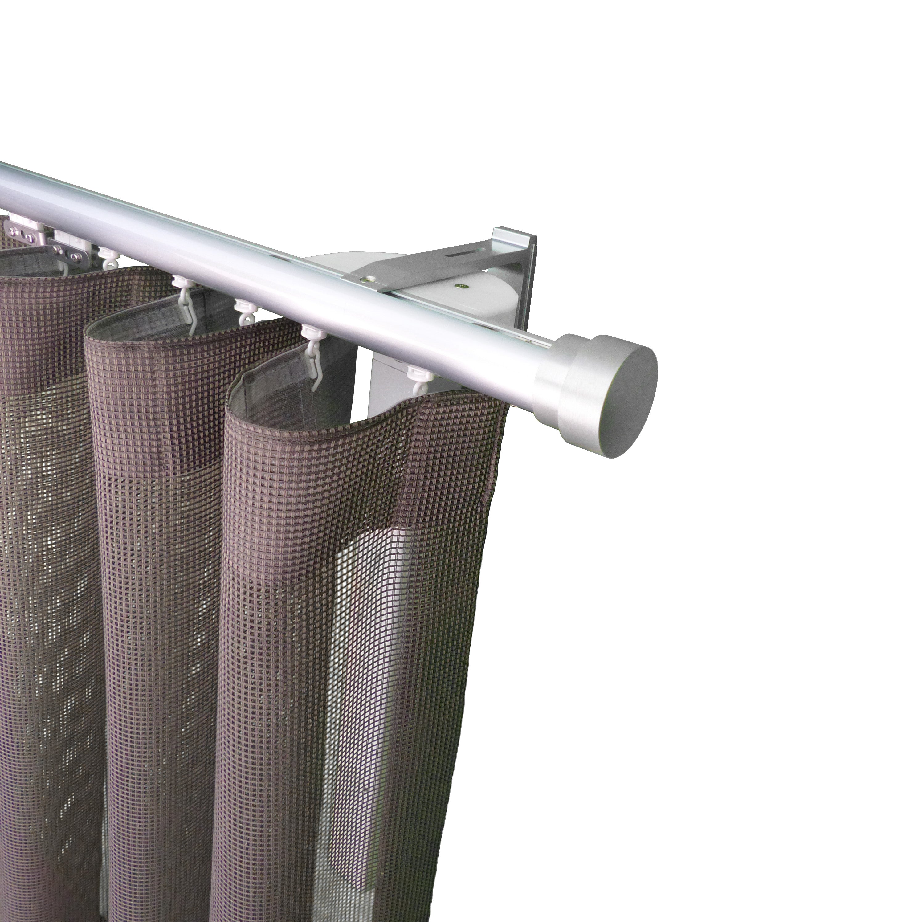 諾奧 Now MT35 現代簡約系列電動窗簾軌道窗紗組 單層 鋁本色