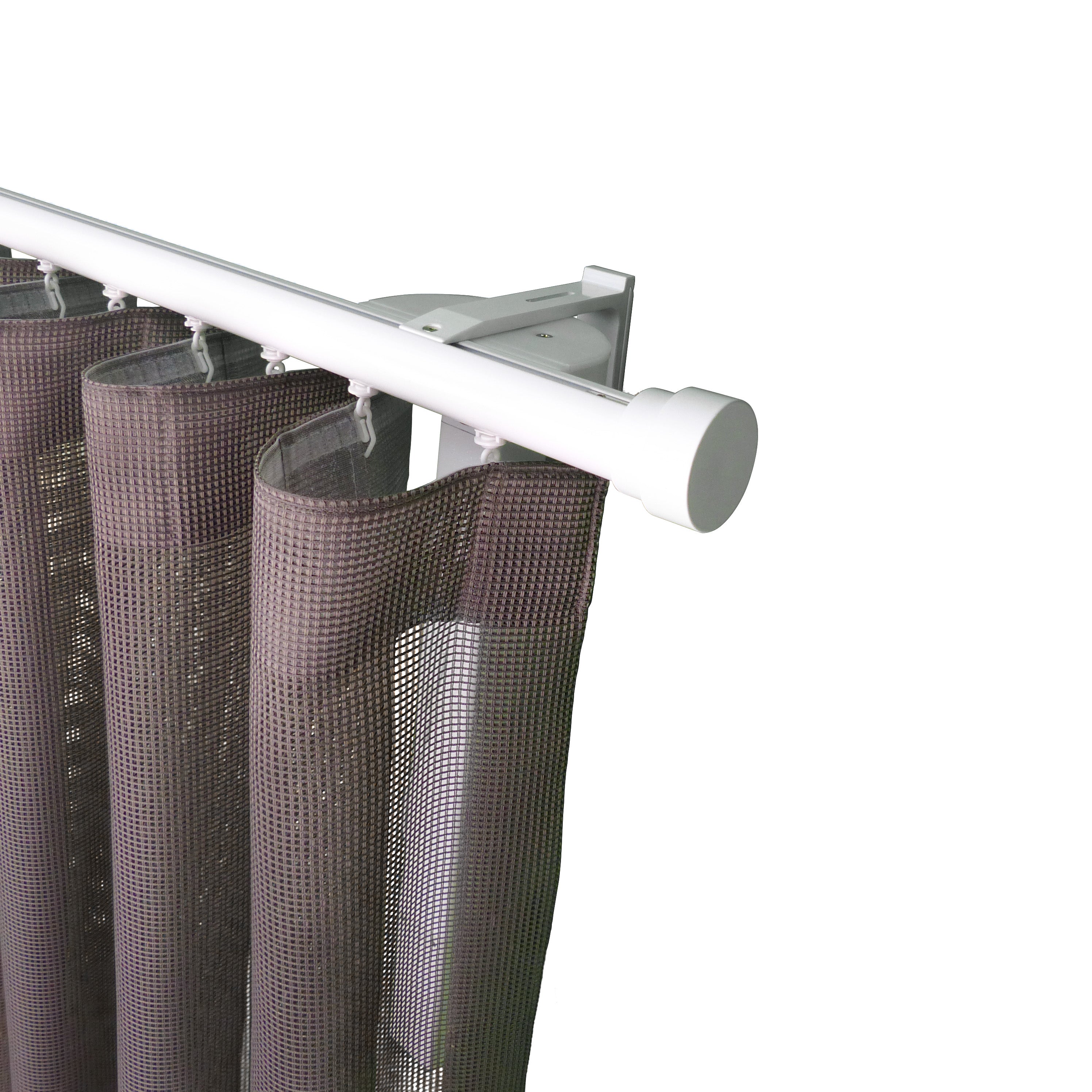 諾奧 Now MT35 現代簡約系列電動窗簾軌道窗紗組 單層 白色