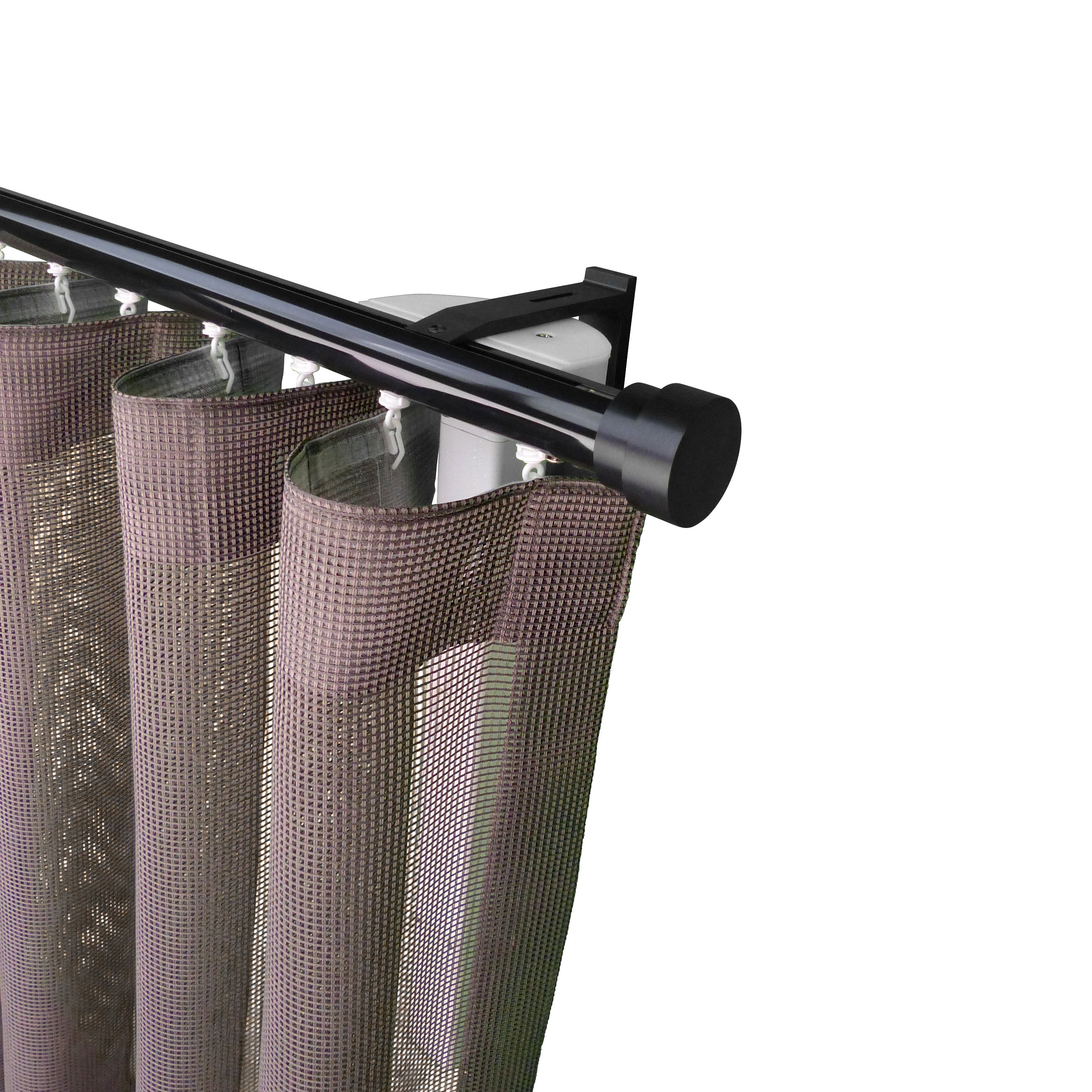 諾奧 Now MT35 現代簡約系列電動窗簾軌道窗紗組 單層 黑色