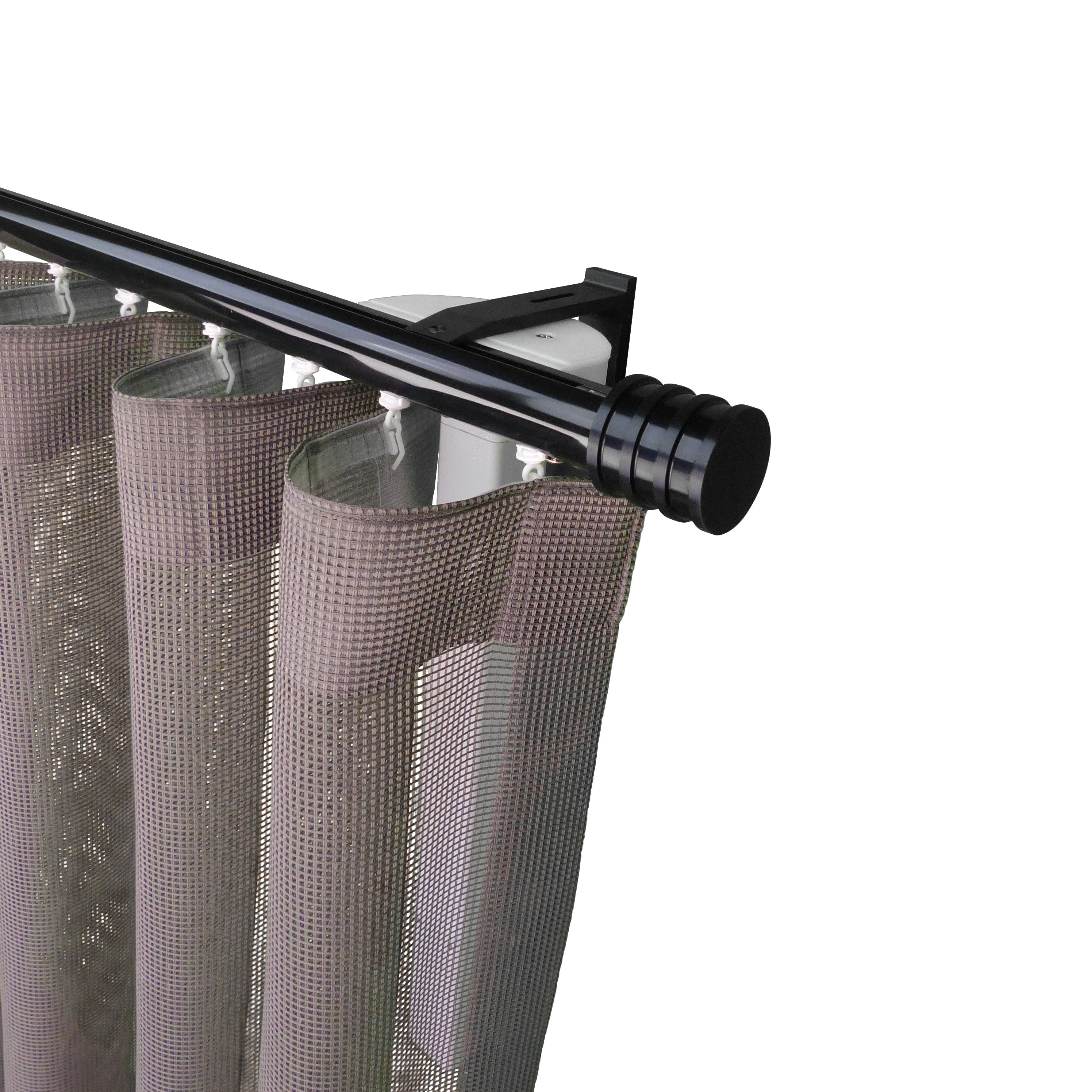 諾奧 Now MT35 現代簡約系列電動窗簾軌道窗紗組 單層 黑色