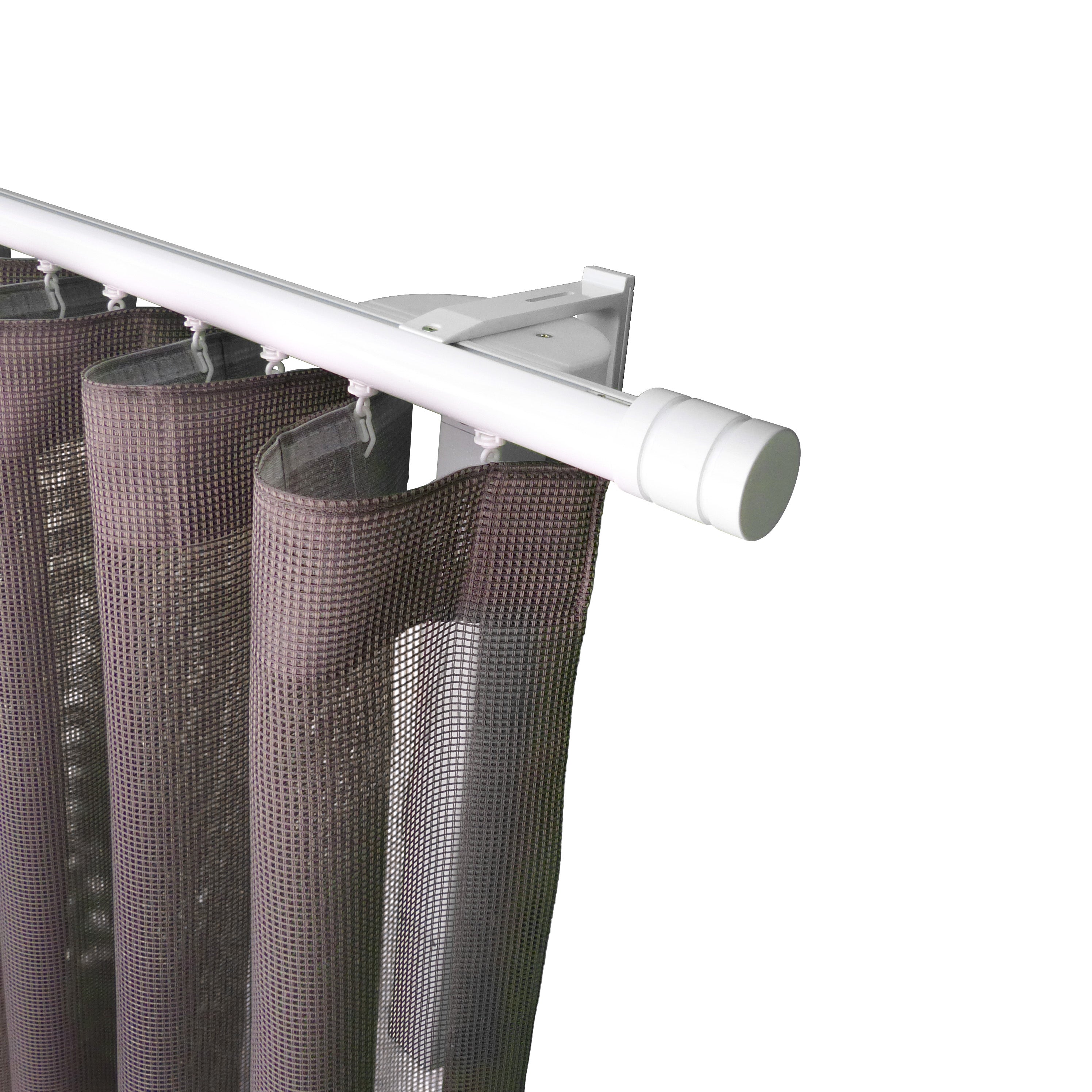 諾奧 Now MT35 現代簡約系列電動窗簾軌道窗紗組 單層 白色