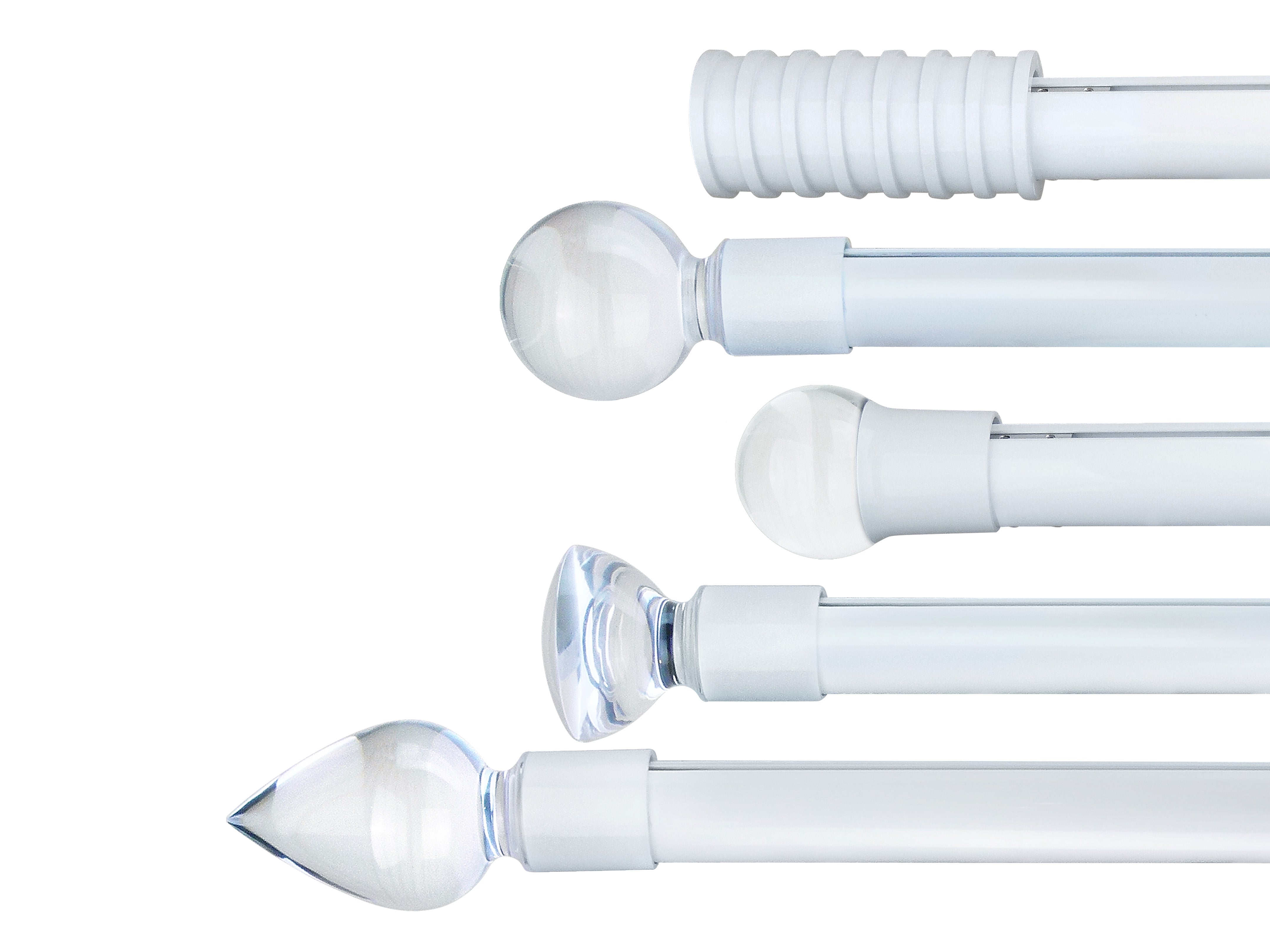 奧斯陸 Oslo HD35 都會奢華系列手動窗簾軌道 單層 白色