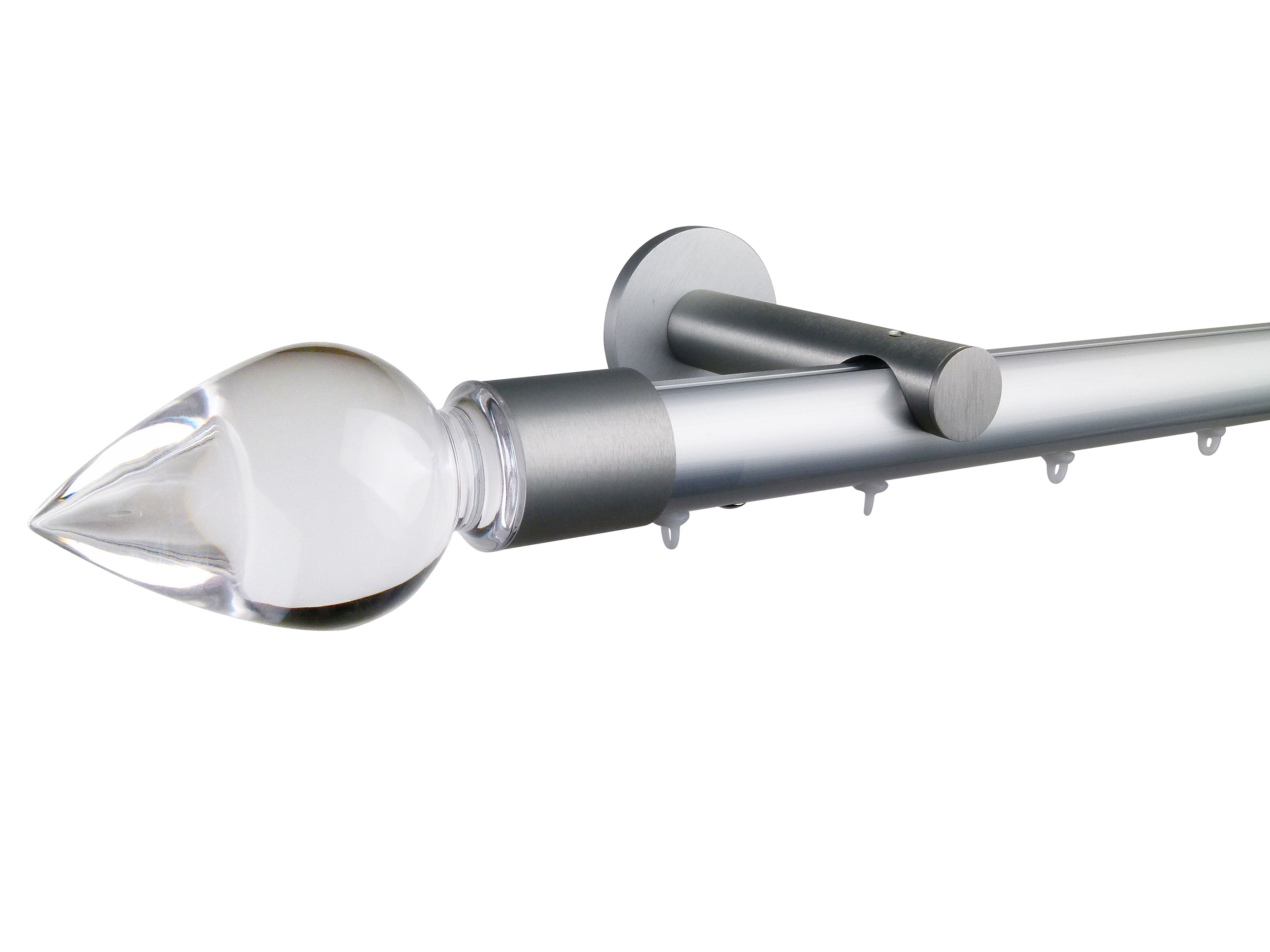 奧斯陸 Oslo HD35 都會奢華系列手動窗簾軌道 單層 鋁本色