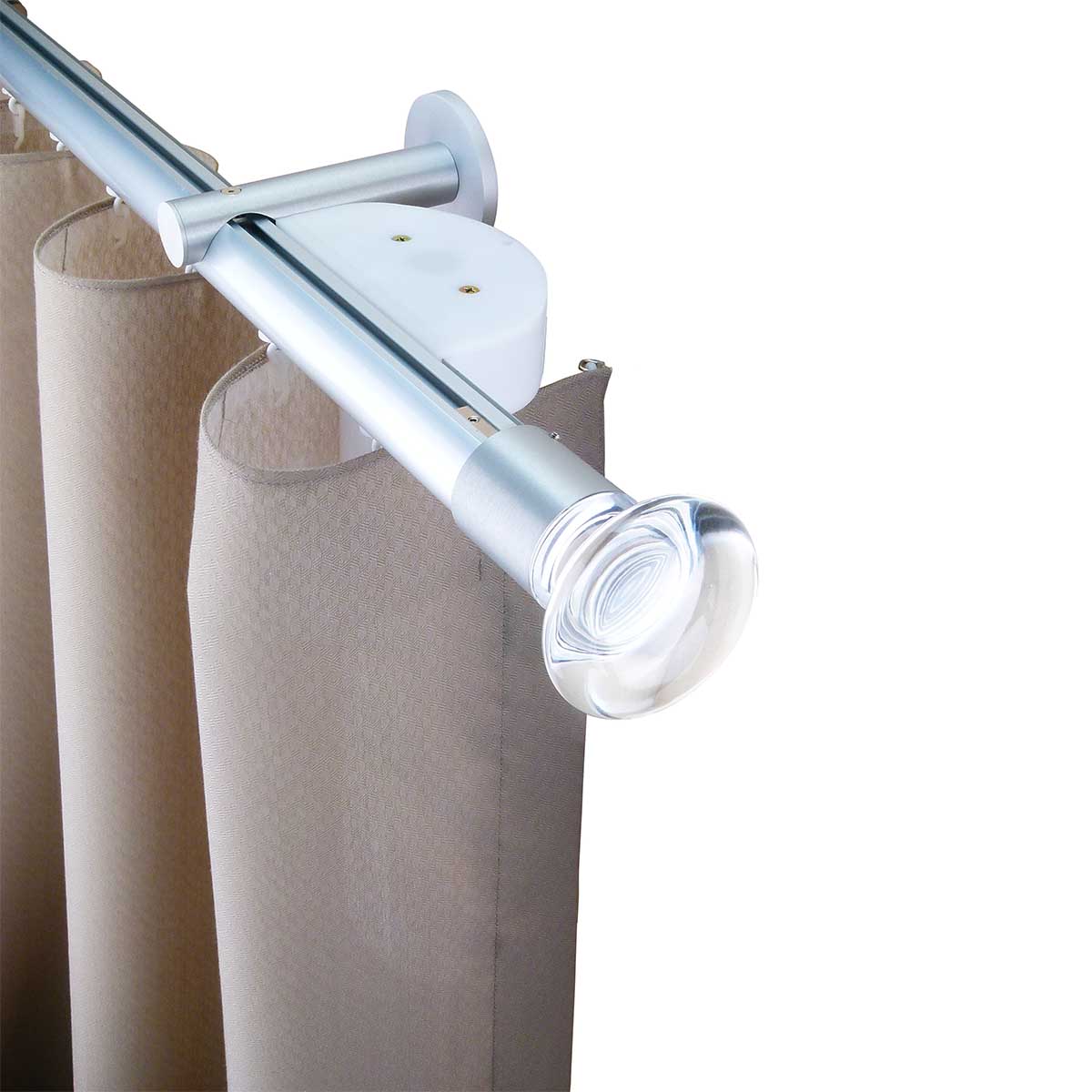 奧斯陸 Oslo MT35 都會奢華系列電動窗簾軌道 單層 鋁本色