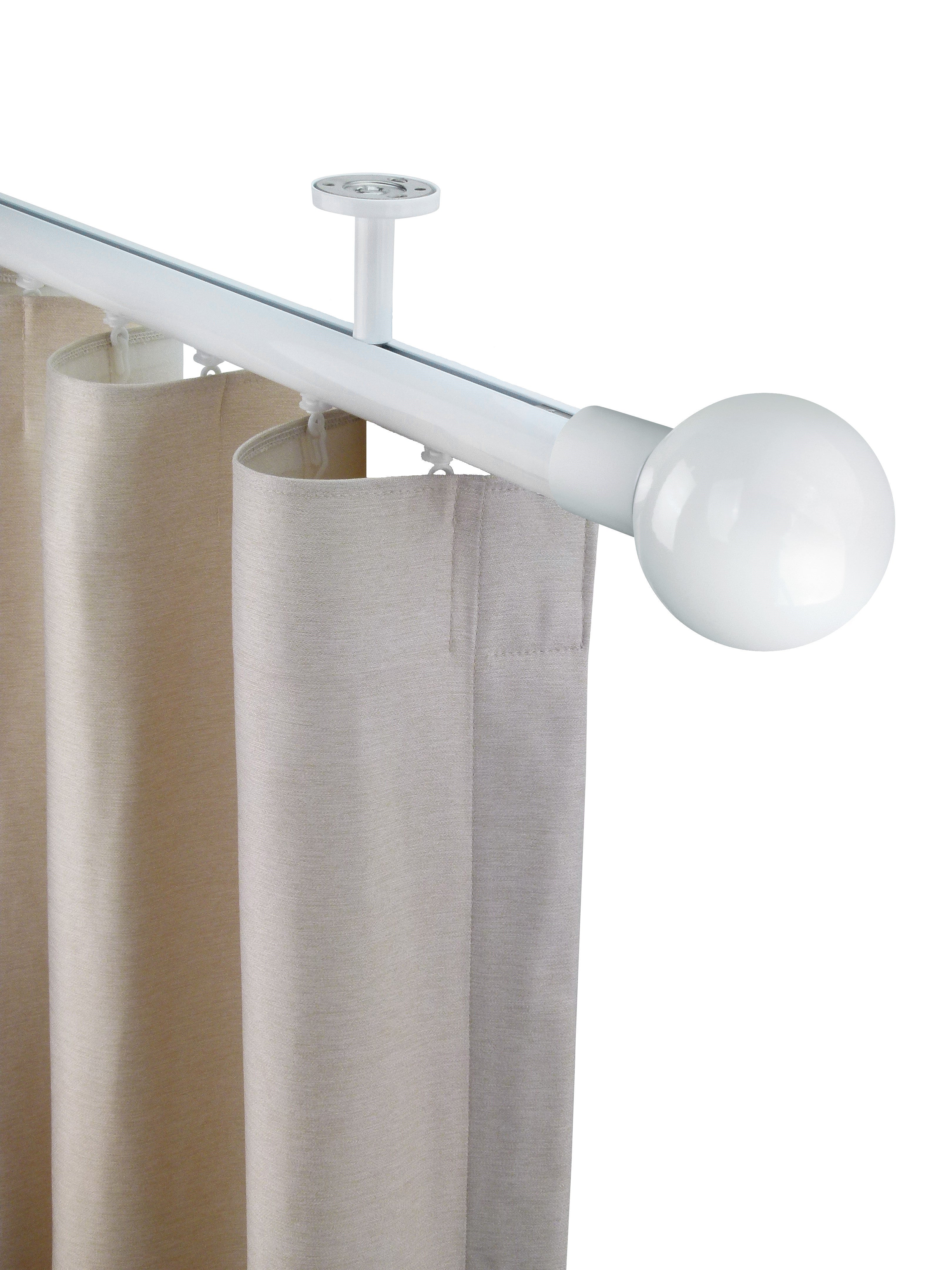 奧胡斯 Aarhus HD35 北歐鄉村系列手動窗簾軌道 單層 白色