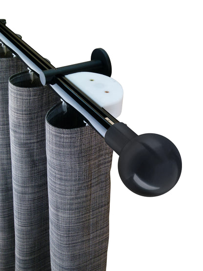 奧胡斯 Aarhus MT35 北歐鄉村系列電動窗簾軌道 單層 黑色