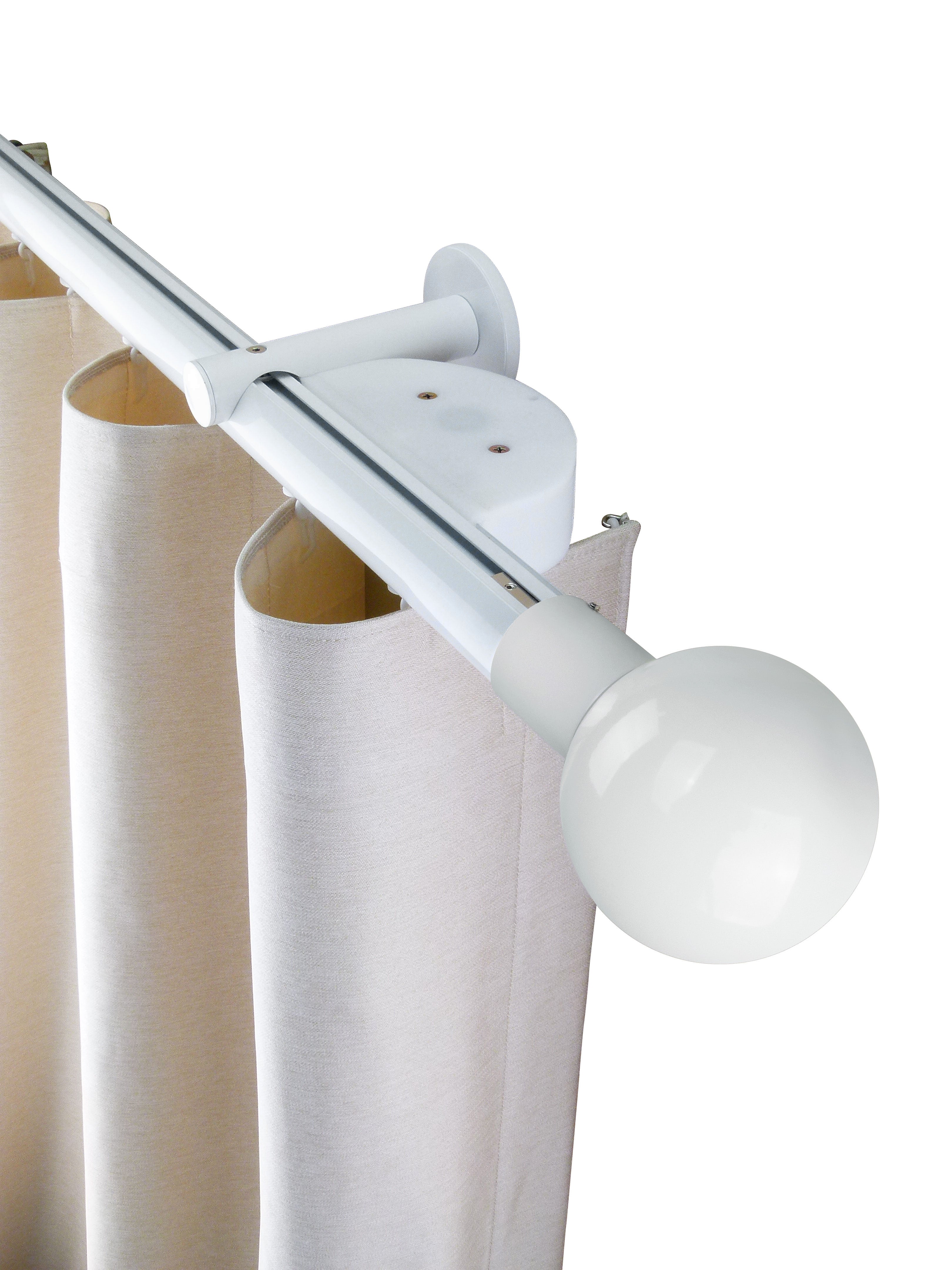 奧胡斯 Aarhus MT35 北歐鄉村系列電動窗簾軌道 單層 白色