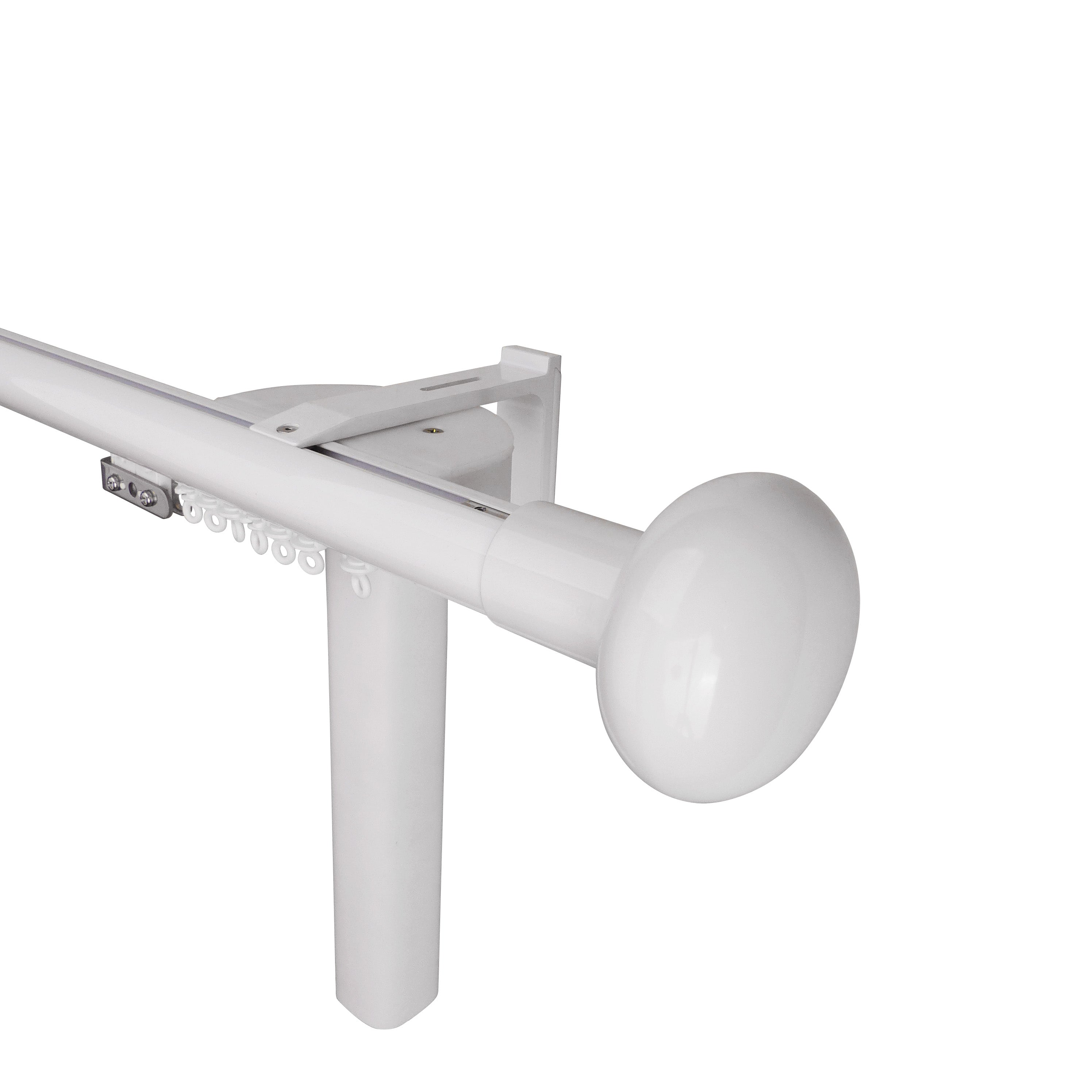 奧胡斯 Aarhus MT35 北歐鄉村系列電動窗簾軌道 單層 白色