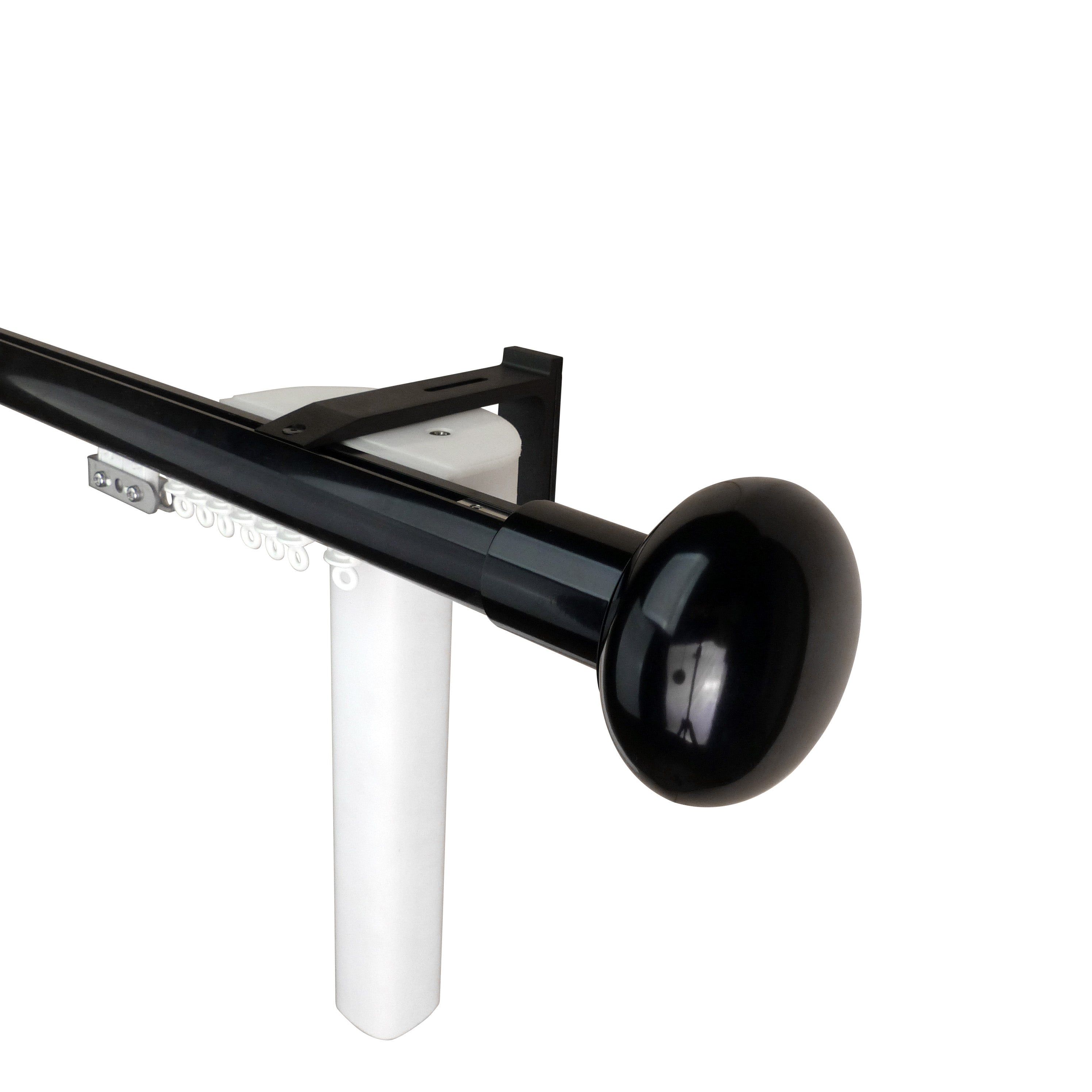 奧胡斯 Aarhus MT35 北歐鄉村系列電動窗簾軌道 單層 黑色