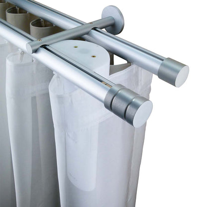 諾奧 Now MT35 現代簡約系列電動窗簾軌道 雙層 鋁本色