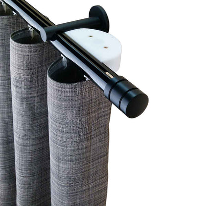 諾奧 Now HD35 現代簡約系列手動窗簾軌道 單層 黑色