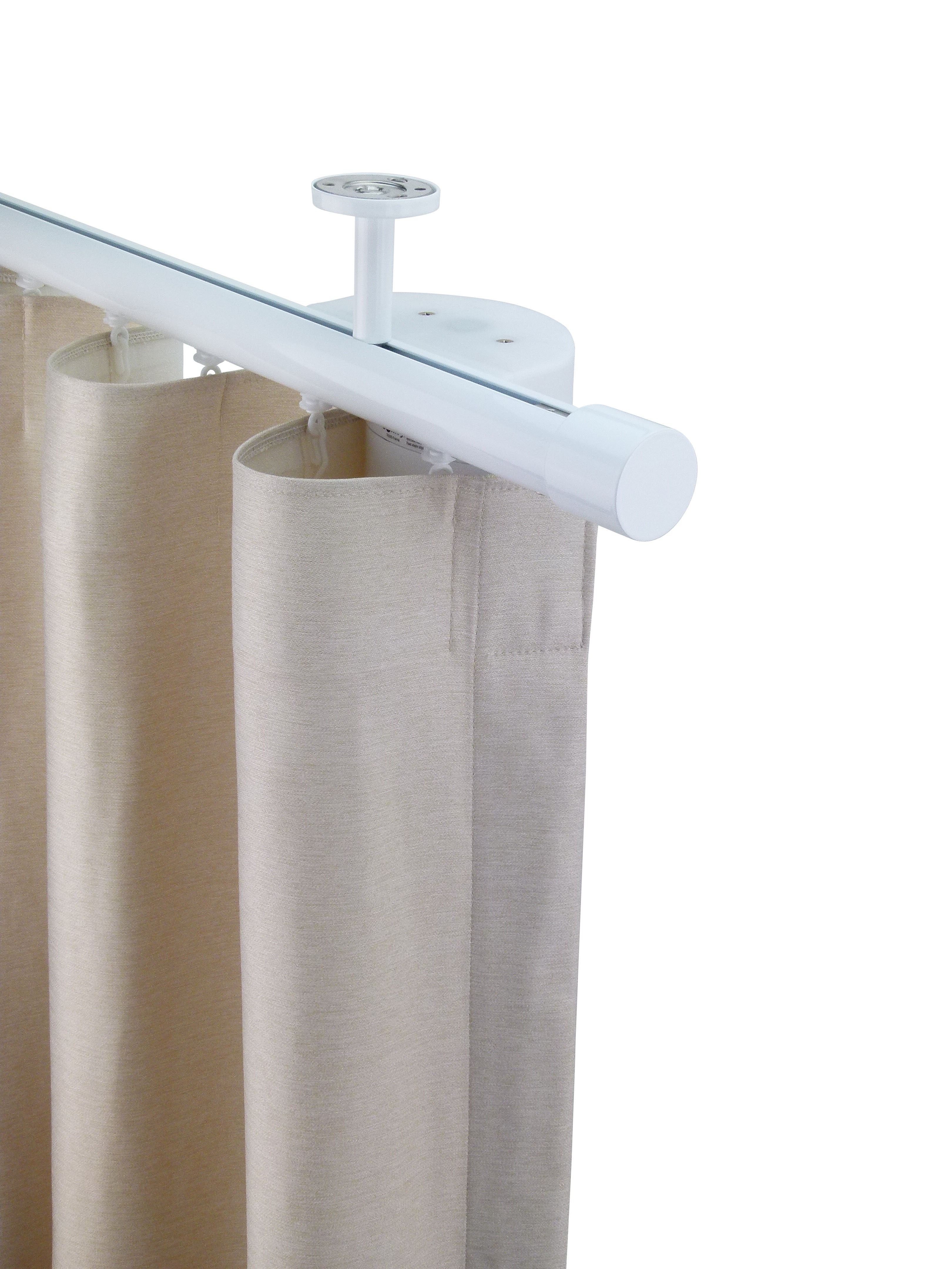 奧胡斯 Aarhus MT35 北歐鄉村系列電動窗簾軌道 單層 白色