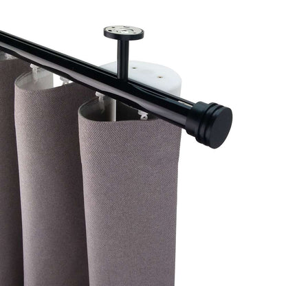 諾奧 Now HD35 現代簡約系列手動窗簾軌道 單層 黑色