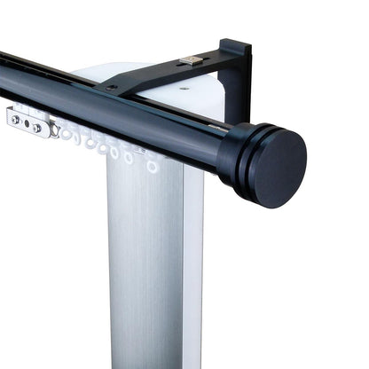 諾奧 Now HD35 現代簡約系列手動窗簾軌道 單層 黑色