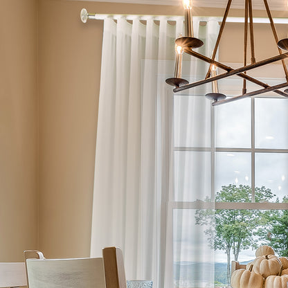 寇沃拉 Kouvola HD35 中期世紀現代系列手動窗簾軌道 單層 白色