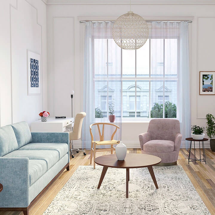 寇沃拉 Kouvola MT35 中期世紀現代系列電動窗簾軌道 單層 鋁本色