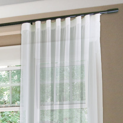 寇沃拉 Kouvola MT35 中期世紀現代系列電動窗簾軌道 雙層 黑色