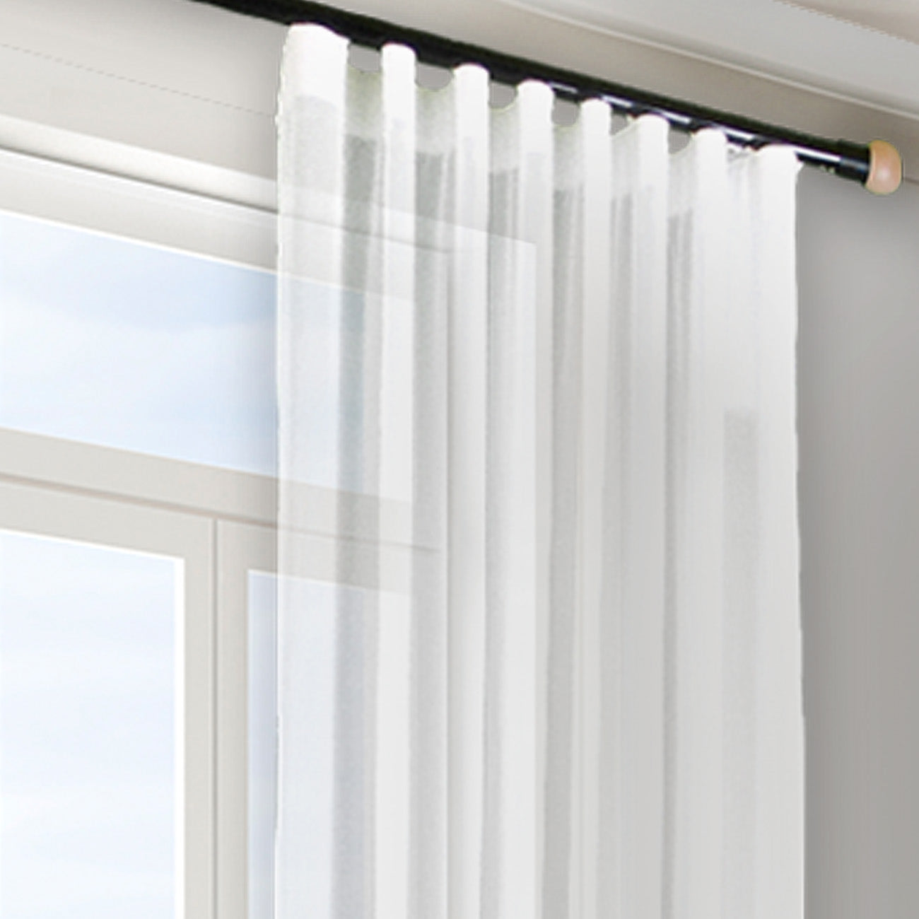 寇沃拉 Kouvola MT35 中期世紀現代系列電動窗簾軌道 單層 黑色