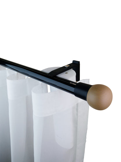 寇沃拉 Kouvola MT35 中期世紀現代系列電動窗簾軌道 單層 黑色