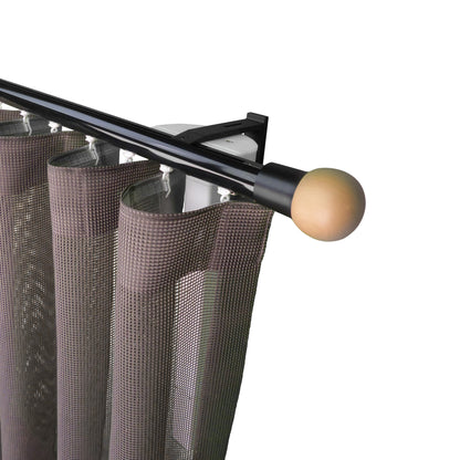 寇沃拉 Kouvola MT35 中期世紀現代系列電動窗簾軌道窗紗組 單層 黑色