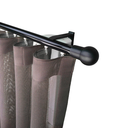 寇沃拉 Kouvola MT35 中期世紀現代系列電動窗簾軌道窗紗組 單層 黑色