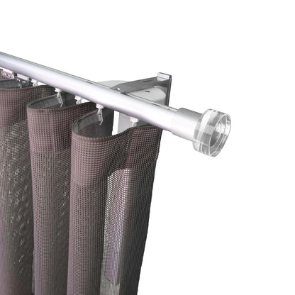 寇沃拉 Kouvola MT35 中期世紀現代系列電動窗簾軌道窗紗組 單層 鋁本色