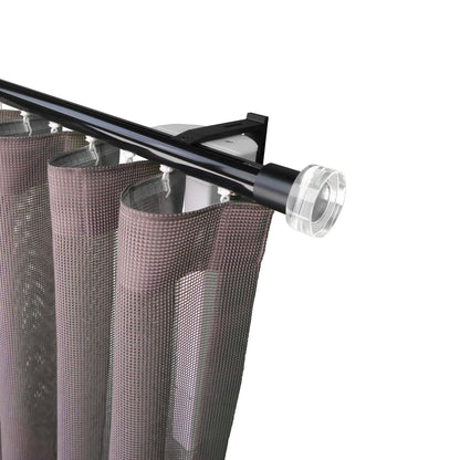 寇沃拉 Kouvola MT35 中期世紀現代系列電動窗簾軌道窗紗組 單層 黑色