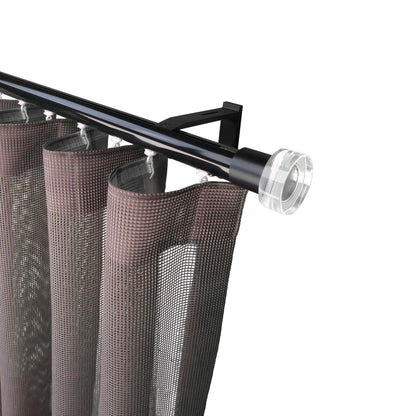 寇沃拉 Kouvola HD35 中期世紀現代系列手動窗簾軌道 單層 黑色