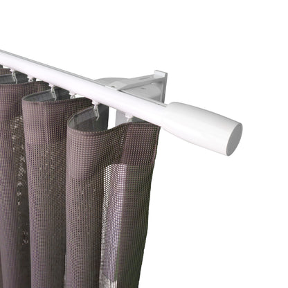 寇沃拉 Kouvola MT35 中期世紀現代系列電動窗簾軌道窗紗組 單層 白色