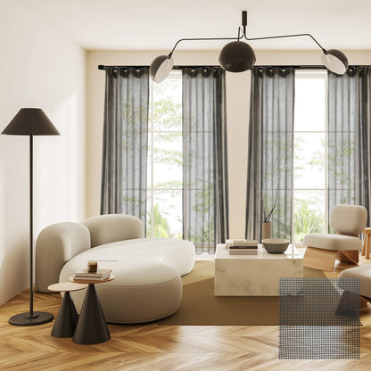 諾奧 Now MT35 現代簡約系列電動窗簾軌道 雙層 黑色